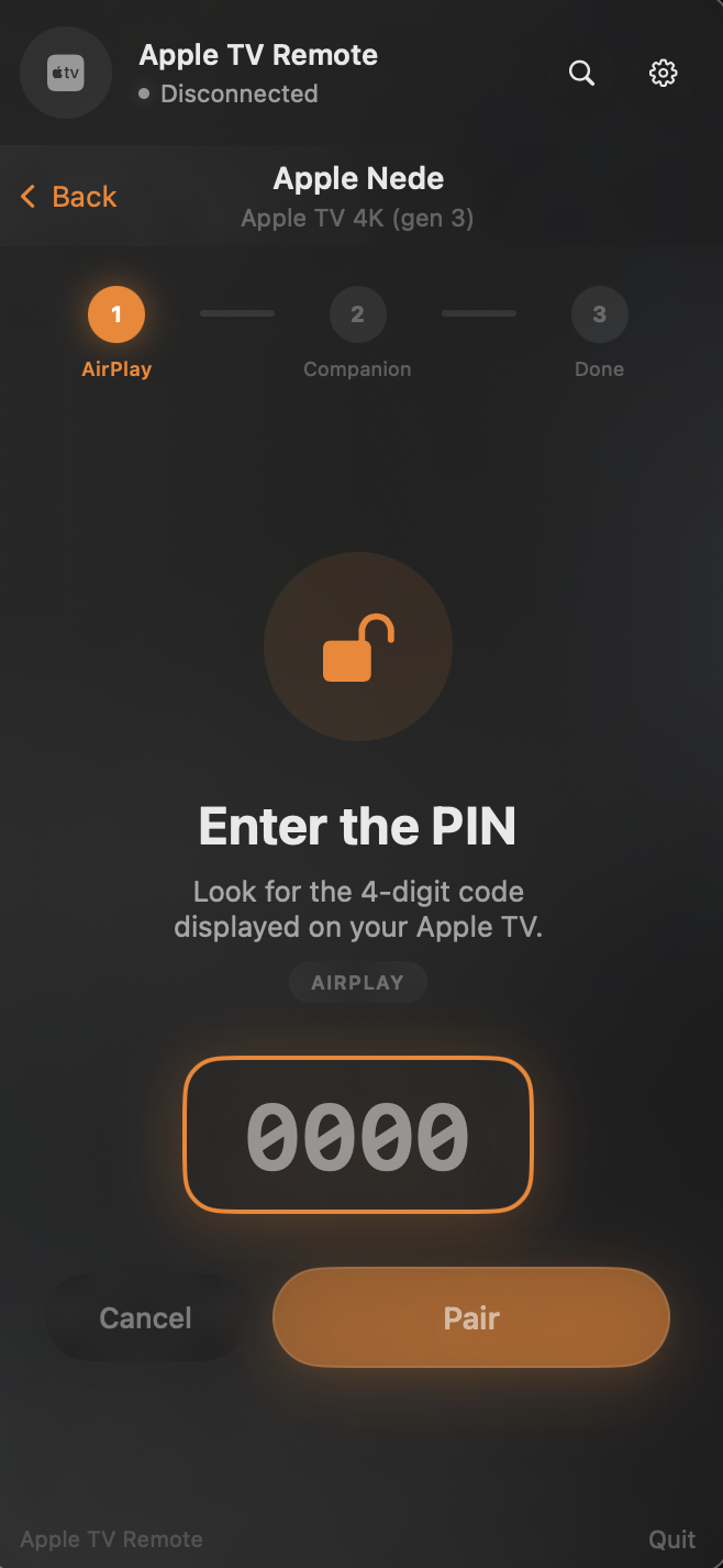 PIN Entry